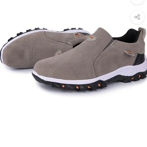 Zuodi shoes suede taupe NWOT slip-on sneakers sz 10